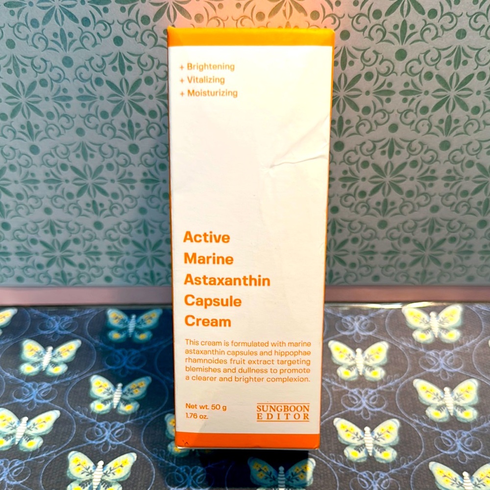 SUNGBOON Editor Active Marine Astaxanthin Capsule Cream 1.7oz-